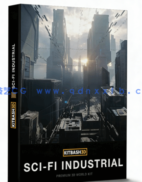 Kitbash3D-Sci-Fi Industrial[科幻工业建筑3d模型]fbx,obj3d模型(图1)