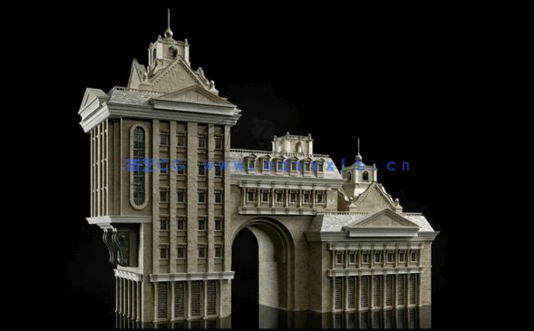 Kitbash3D-KitBash colonial殖民建筑(图4)