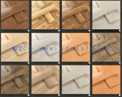 99款精品爱格板材花色木纹材质球，Vray材质，自带色号，标准mat格式(图4)