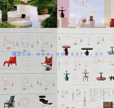 国外极简家具CAD平面图库CASSINA \WHYGARDEN 高端家具CAD图库(图6)