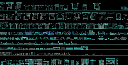 家装设计常用CAD综合图库图块免费下载(图2)