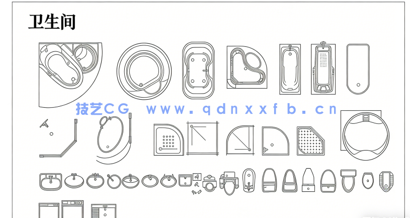色彩搭配精美家装设计综合家具图库CAD图库(图6)