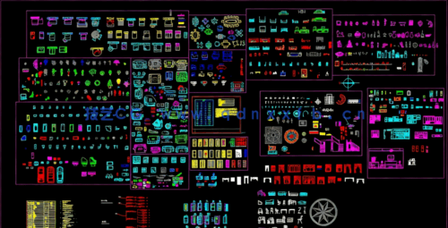 很全面的设计综合CAD图库图块免费下载(图1)