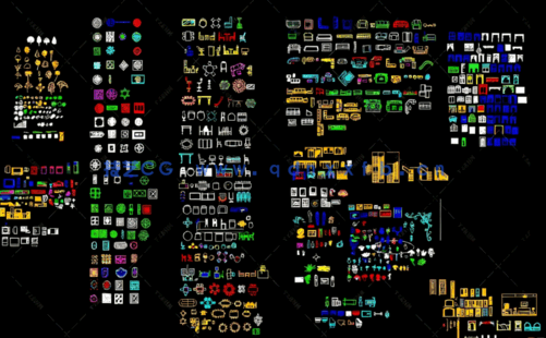 很全面的设计综合CAD图库图块免费下载(图2)