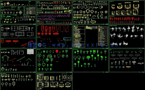 很全面的设计综合CAD图库图块免费下载(图4)