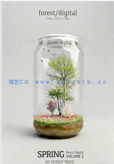  高清PNG素材春季树木Forest/Digital Vol. 2 – Spring(图2)