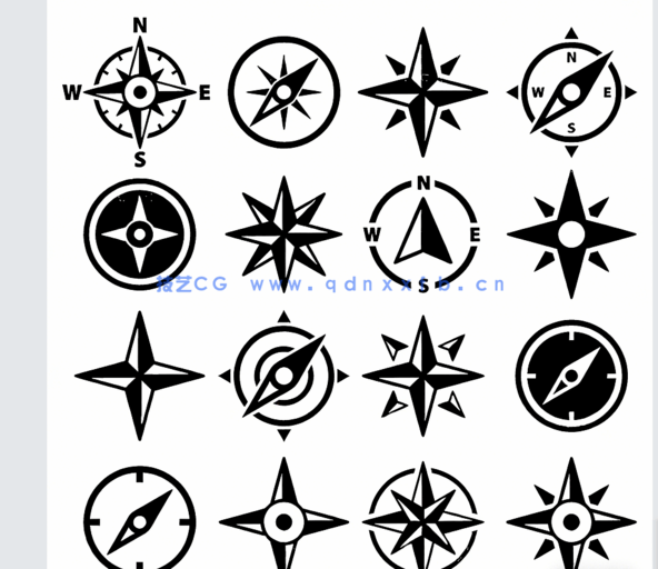  万能平面图指北针符号PSD (图2)