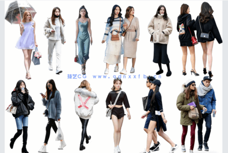 PS数百款PSD免扣人物素材(图4)