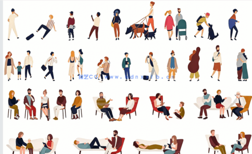 精选插画风人物后期素材PSD(图3)