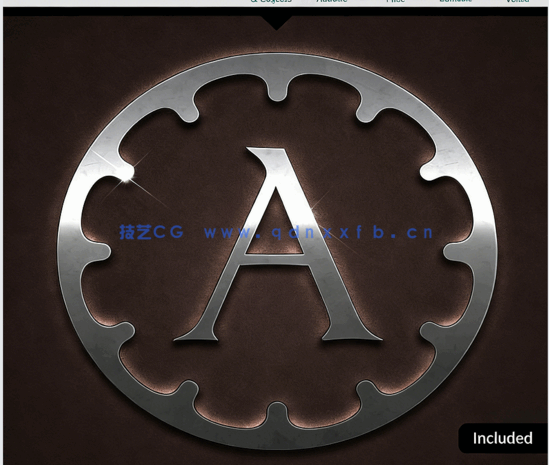 现代华丽灯光耀眼金属质感艺术特效PSD字模(图1)