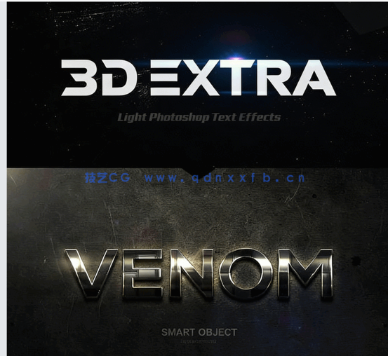 3D立体彩色金属质感艺术特效PSD字模第八季(图1)