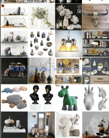 108套装饰摆件3dmax模型支持导入Connecter/PM管理器(图5)