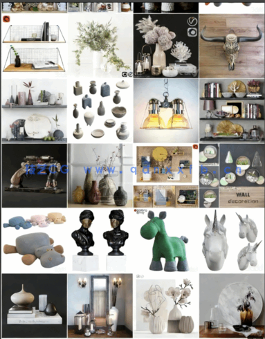 108套装饰摆件3dmax模型支持导入Connecter/PM管理器(图3)