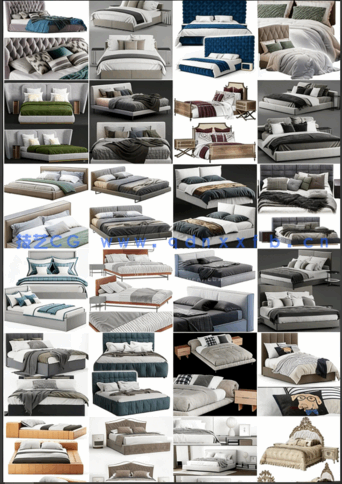 160套3dsky床具模型支持导入pm/Connecter管理器(图5)