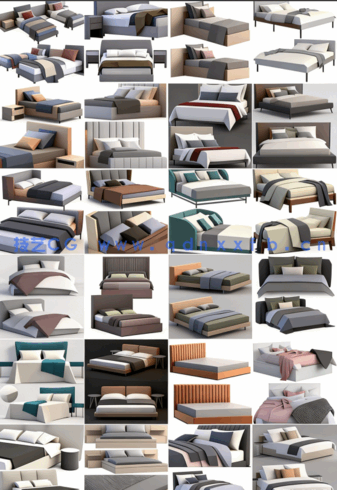 160套3dsky床具模型支持导入pm/Connecter管理器(图4)