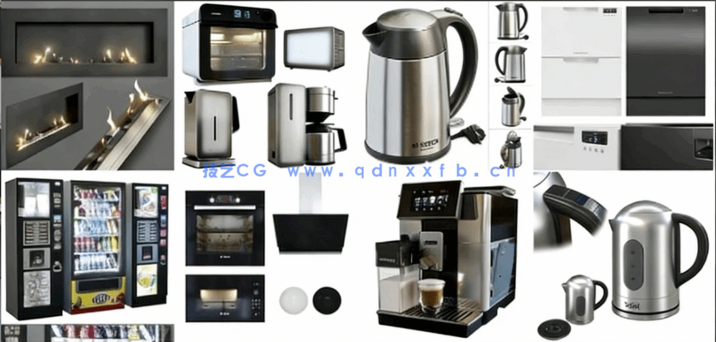 3DSKY模型餐厅厨房设备电器橱柜(图5)