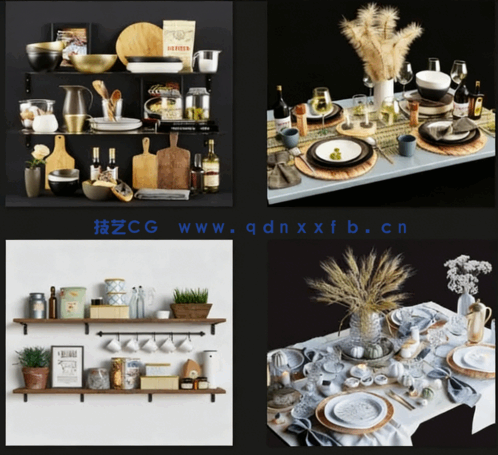 精品餐桌摆件3dsky高质量模型(图4)