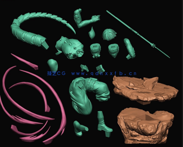 [3D打印人物] 保科宗四郎Hoshina战斗姿势《怪兽8号》动漫角色雕刻手办3D(图6)