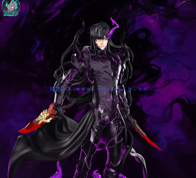 [3D打印人物] 成振宇Sung Jinwoo《我独自升级》动漫角色雕刻手办3D打印(图2)