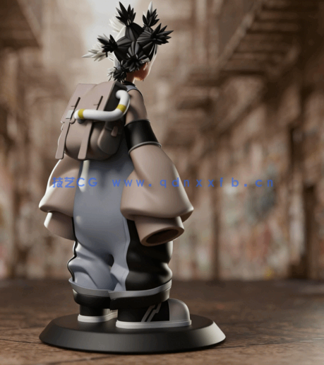 [3D打印人物] Dear Santa《废渊战鬼》动漫角色雕刻手办3D打印模型(图3)