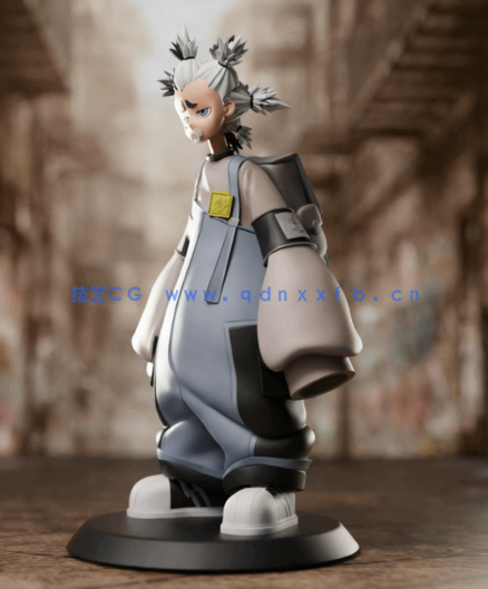 [3D打印人物] Dear Santa《废渊战鬼》动漫角色雕刻手办3D打印模型(图4)