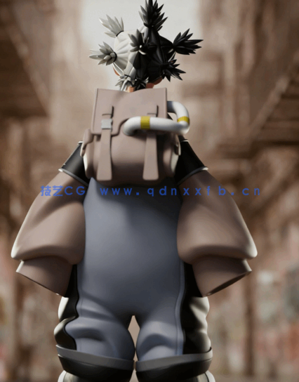 [3D打印人物] Dear Santa《废渊战鬼》动漫角色雕刻手办3D打印模型(图5)