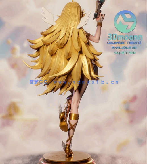 [3D打印人物] 潘迪Anarchy Panty站姿《吊带袜天使》动漫角色雕刻手办3D打(图4)