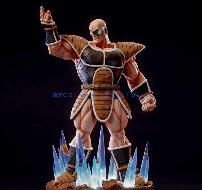 [3D打印人物] 那巴Nappa站姿《七龙珠》动漫角色雕刻手办3D打印模型(图3)