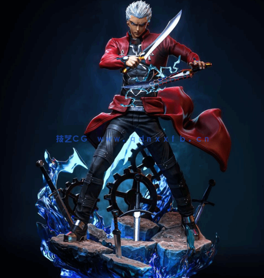 [3D打印人物] 卫宫士郎Archer《Fate/stay night》游戏角色雕刻手办3D打印(图2)