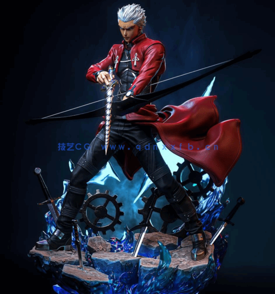 [3D打印人物] 卫宫士郎Archer《Fate/stay night》游戏角色雕刻手办3D打印(图3)