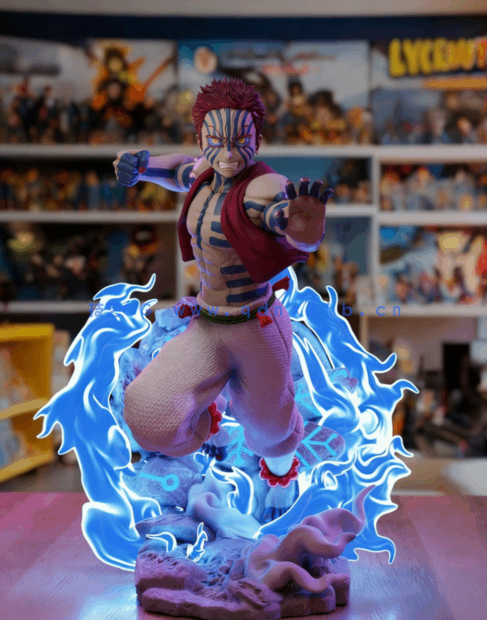 [3D打印人物] 猗窝座《鬼灭之刃》动漫角色雕刻手办3D打印模型(图2)