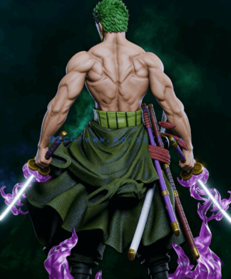 [3D打印人物] 罗罗诺亚·佐罗Zoro持刀造型《航海王海贼王》动漫角色雕刻手办(图4)