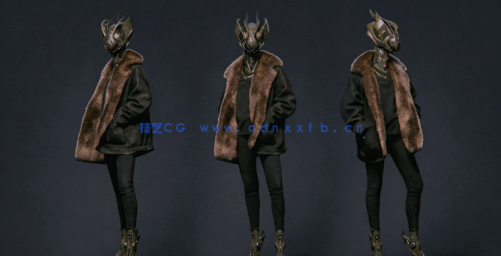  Zbrush动态硬表面机甲人物设计视频教程(图5)