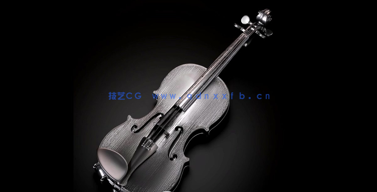 Zbrush小提琴雕刻雕塑3D打印制作视频教程 (图5)