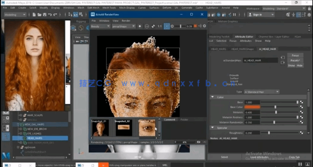  ZBrush逼真3D女性面孔雕刻建模渲染制作视频教程(图4)
