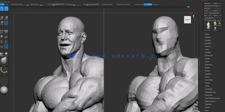 ZBrush健美运动员肌肉结构解剖雕刻技术视频教程 (图1)