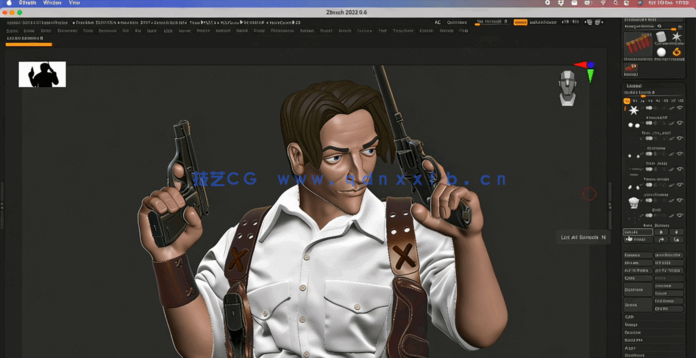 ZBrush人物角色数字雕刻3D打印模型视频教程(图2)
