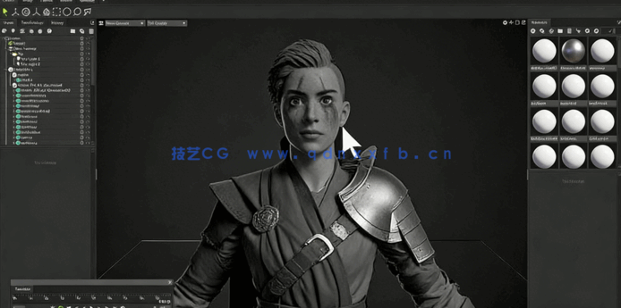  Zbrush影视级人物角色雕刻建模视频教程第一季(图2)