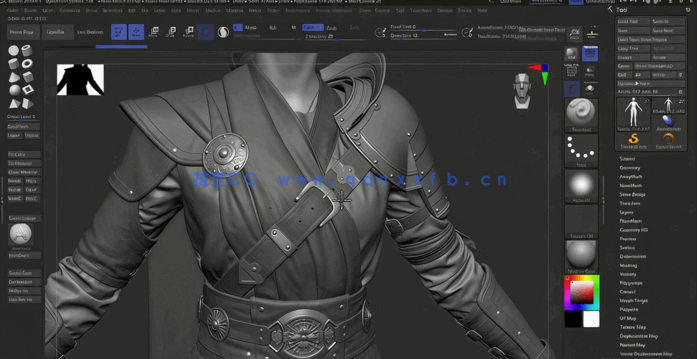  Zbrush影视级人物角色雕刻建模视频教程第一季(图3)