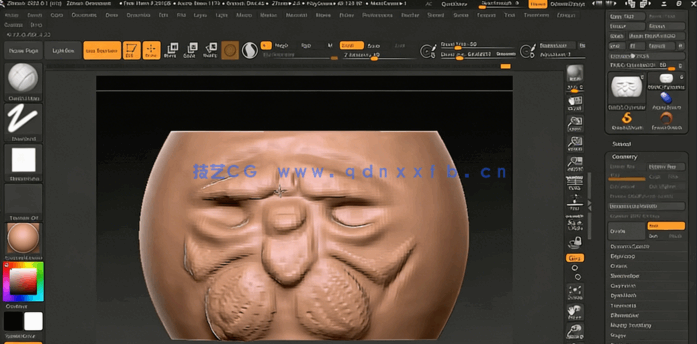 ZBrush矮人头部游戏角色雕刻建模视频教程(图7)