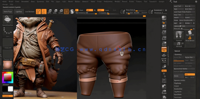 ZBrush忍者兔角色完整雕刻建模制作视频教程(图4)
