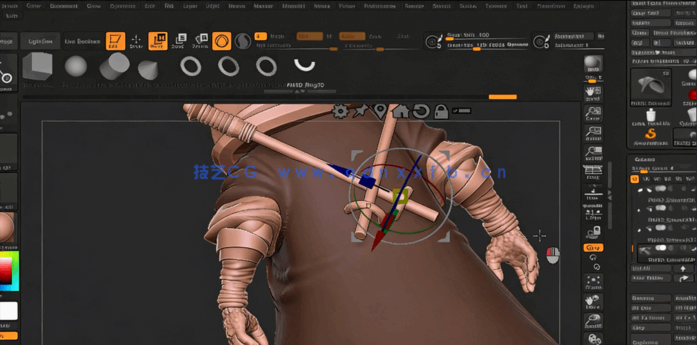 ZBrush忍者兔角色完整雕刻建模制作视频教程(图6)