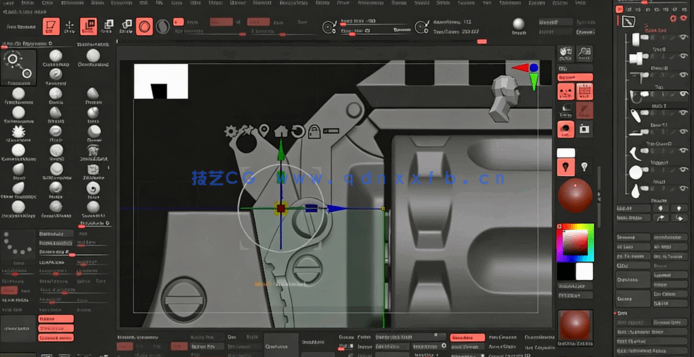 ZBrush迷你游戏左轮手枪模型制作流程视频教程(图5)