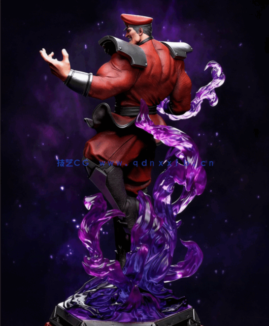 [3D打印人物] 维加Vega经典造型《街头霸王》游戏角色雕刻手办3D打印模型(图5)