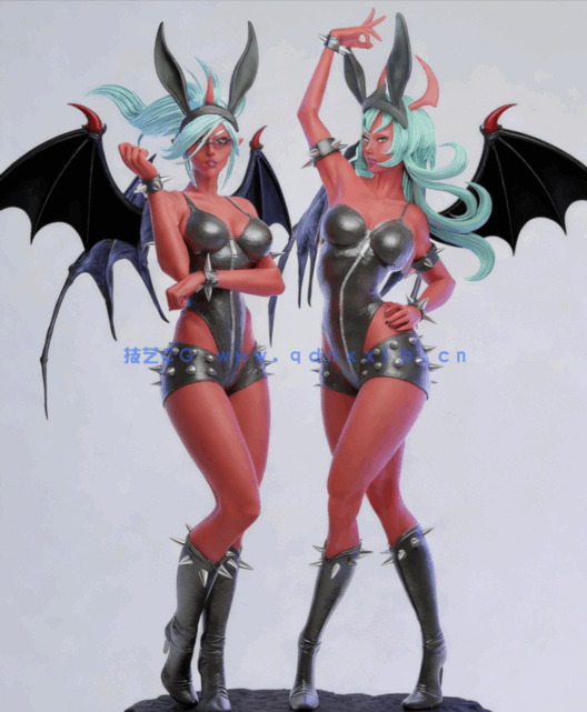 [3D打印人物] 斯卡恩蒂与尼瑟索克斯Kneesocks Scanty《吊带袜天使》动画角(图1)