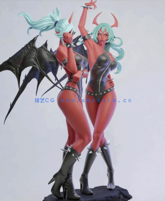[3D打印人物] 斯卡恩蒂与尼瑟索克斯Kneesocks Scanty《吊带袜天使》动画角(图2)