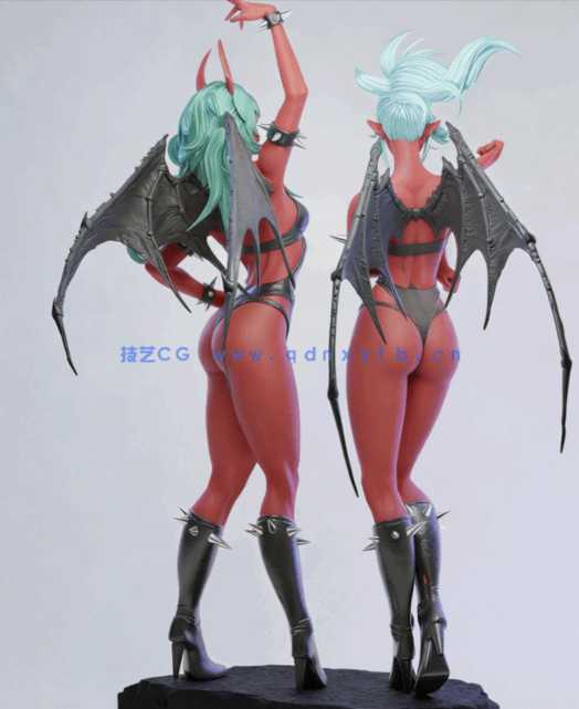 [3D打印人物] 斯卡恩蒂与尼瑟索克斯Kneesocks Scanty《吊带袜天使》动画角(图3)