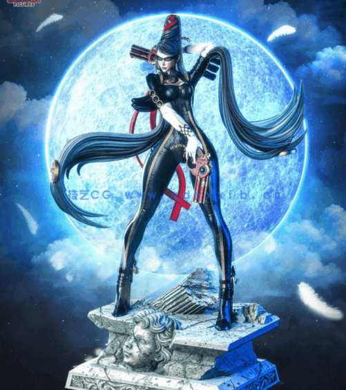[3D打印人物] 贝优妮塔Bayonetta站姿《猎天使魔女》游戏角色雕刻手办3D打(图2)
