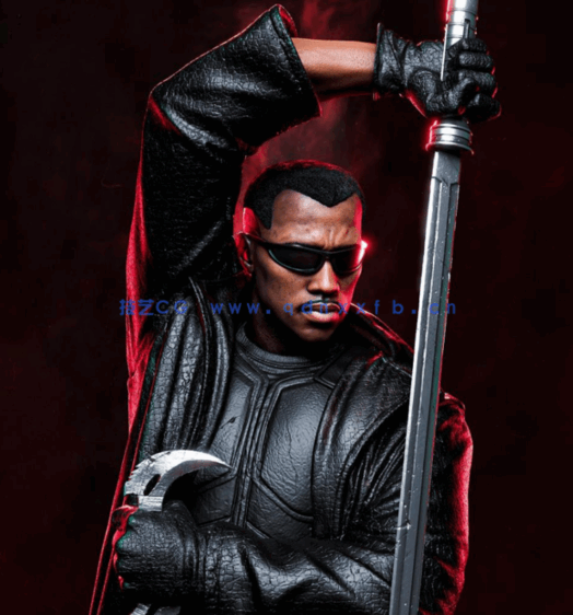 [3D打印人物] 刀锋战士Blade漫威角色雕刻手办3D打印模型(图3)