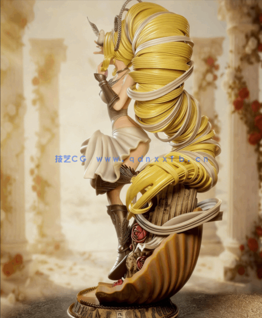 [3D打印人物] 维纳斯兽Venusmon《数码宝贝》游戏角色雕刻手办3D打印模型(图3)